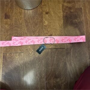 Pink Bow Patterned Belt